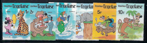 Cartoon Character stamps from TOGO - MNH