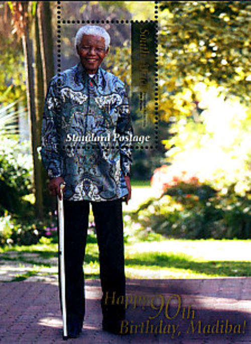 Nelson Mandela 90th birthday Stamp ( Madiba Miniature Sheet)