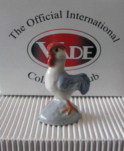 Wade Whimsie Land Set 3 Rooster from 1985 Farmyard - 2002 Value @ $32