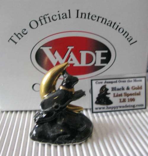 Wade 2007 Black Nursery Cow Jumps Over the Moon Limited Edition 100 - Value R350