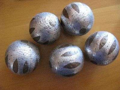 5 Metal Spheres - One of a kind!