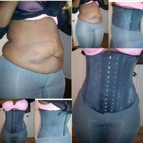 100% Latex Waist trainer with 9 Steel bones