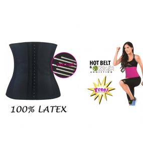100% Latex Waist trainer with 9 Steel bones - Free Zumba Belt