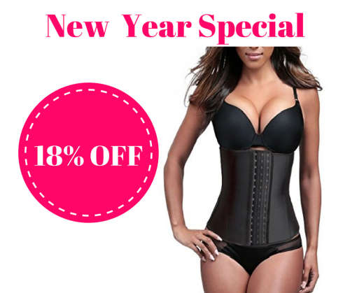100% Latex Waist trainer with 9 Steel bones
