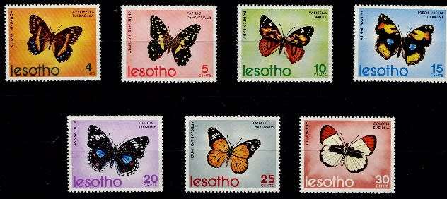 Lesotho 1973 Butterflies set VF LMM