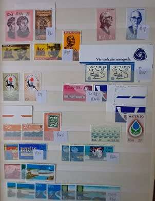 SA Union + RSA 1910-1988 singles in one album, mostly VF UM