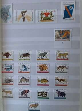 Bophuthatswana 1977-88 singles in 8 pg Stockbook MM & UM