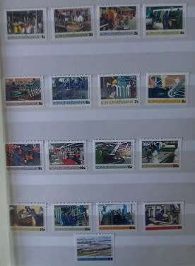 Bophuthatswana 1977-88 singles in 8 pg Stockbook MM & UM