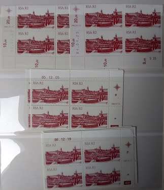 RSA 3rd, 4th & 5th Defin Cyl Blks some with many duplicates, VF UM