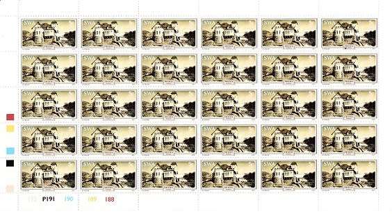 SWA 1977 Historic Houses set in sheets VF UM