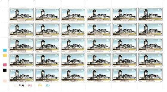 SWA 1977 Historic Houses set in sheets VF UM