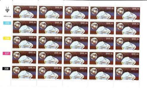 SWA 1979 Gemstones set in sheets VF UM