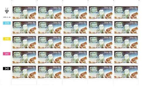 SWA 1979 Gemstones set in sheets VF UM