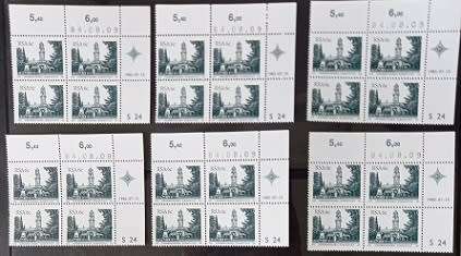 RSA 3rd, 4th & 5th Defin Cyl Blks some with many duplicates, VF UM