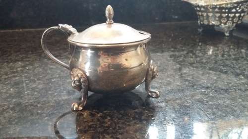 925 sold sterling Silver salts pot