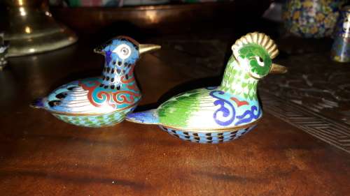 Pair of decorative birds