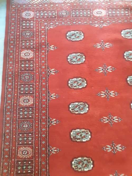Persian rug Stunning Mori Bokhara red 2by 1.45 m