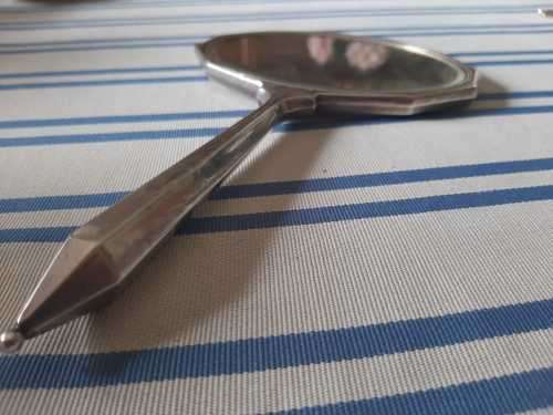 Art deco hand mirror