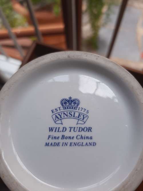 1 RAND STARTING BID   EST.1775 AYNSLEY WILD TUDOR Fine Bone China MADE IN ENGLAND Its  22 cm long