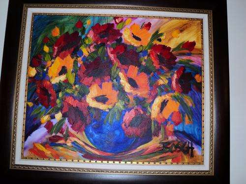 CORNELIUS BOSCH PAINTING  74cm x 89cm without frame