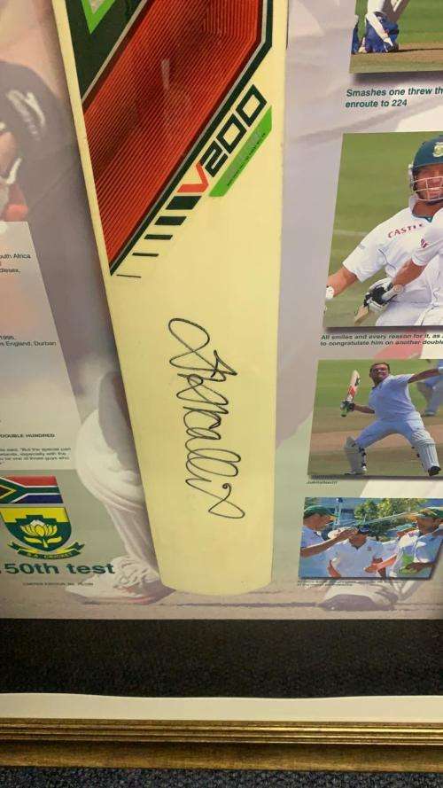Jacques Kallis Signed Bat