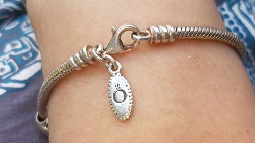 Pandora bracelet and 1 charms