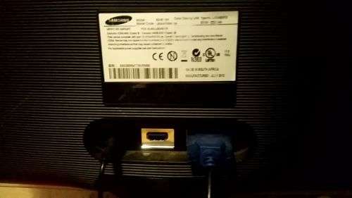 Samsung SyncMaster S24B370 LED 24 Inch Monitor only power and vga cables