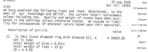 BEAUTIFUL SOLD GOLD 18CT TWO TONE  AND 0.65CT DIAMOND RING