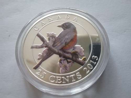 2013 CANADA SILVER CLAD COMMEMORATIVE 25 CENT COIN - ENCAPSULATED. QUEEN ELIZABETH II. REGINA.