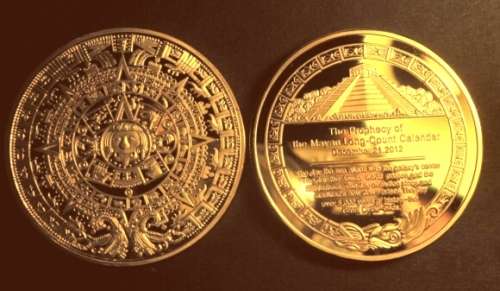 THE PROPHECY OF THE MAYAN CALENDAR *** GOLD CLAD *** UNCIRCULATED *** ENCAPSULATED. LAST 1 AVAILABLE