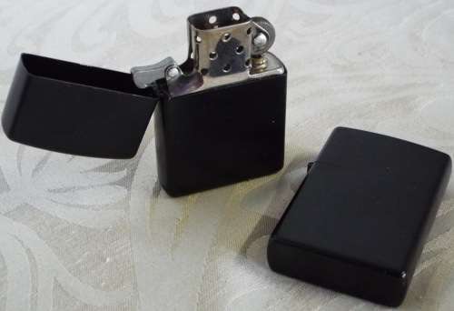 ZIPPO - BLACK FAUX ZIPPO LIGHTER - 5 AVAILABLE.