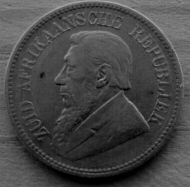 RARE *** KEY DATE *** 1895 ZAR HALF CROWN / TWO AND A HALF : .925 SILVER. SEE DESCRIPTION AND IMAGES