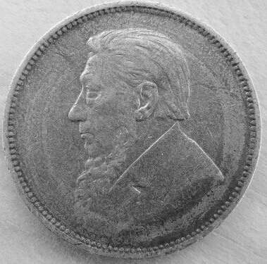 KEY DATE *** 1897 ZAR 2 SHILLINGS - .925 SILVER - READ DESCRIPTION AND SEE IMAGES.BARGAIN START.