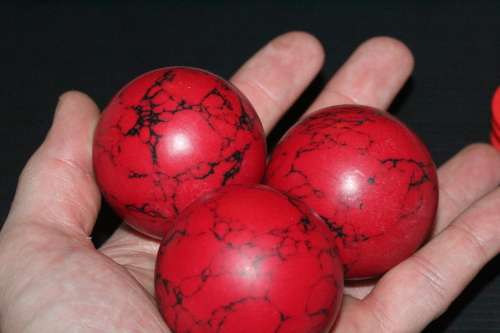 Red Turquoise Ball