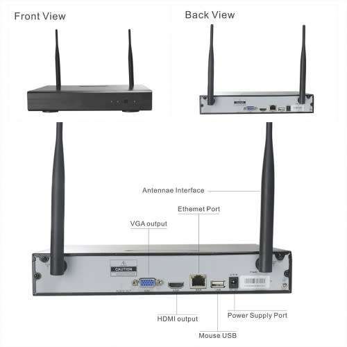 JORTAN WIRELESS CCTV 8 CHANNEL NVR KIT