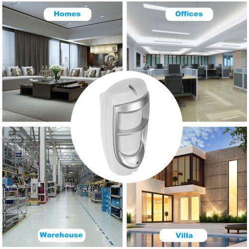 Wired PIR Motion Sensor  Passive Infrared Detector Dual PIR Detector Outdoor Weather Proof for