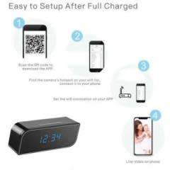 WiFi 1080P HD IP Hidden Spy Camera Video Recorder Wireless Security  Cam Clock
