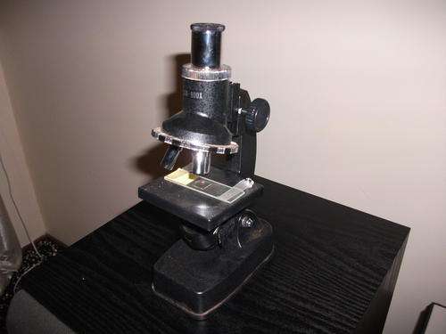 3 way Microscope with Slide viewer and projection device