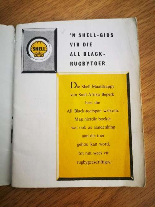 1960 Afrikaans Original Autographed "All Blacks in South Africa" Booklet