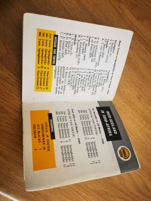 1960 Afrikaans Original Autographed "All Blacks in South Africa" Booklet