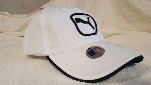 Puma one size major leagur baseball cap--white