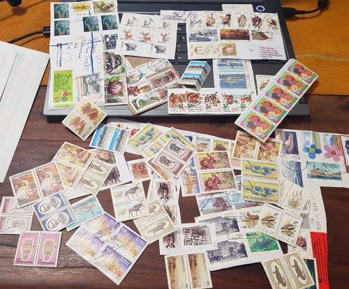 mix South africa postal used canllation stamps