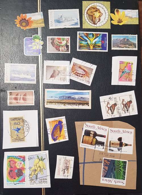 mix South africa postal used canllation stamps