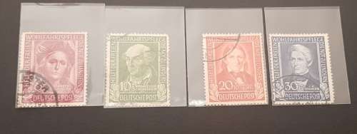 GERMANY B310-B313 USED, 1949 ISSUE, SURTAX FOR WELFARE ORGANIZATIONS