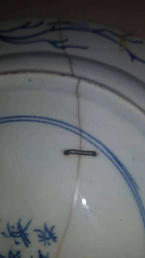 oriental blue and white  nanking garden wall deco plates 1760