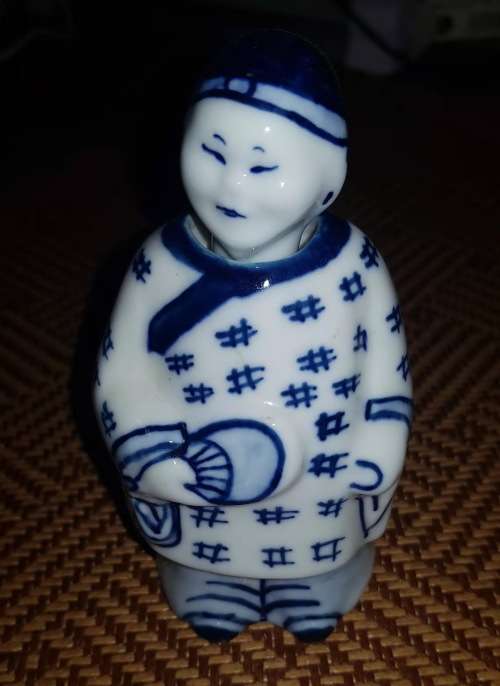 Chinese Perfume bottle blue and white