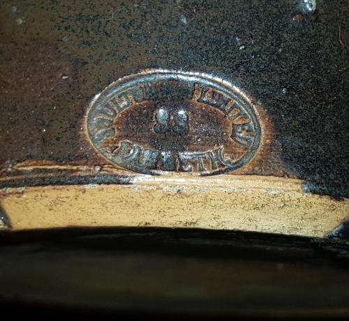 VINTAGE LOVATT and LOVATT, LANGLEY MILL POTTERY, STONEWARE INK BOTTLE