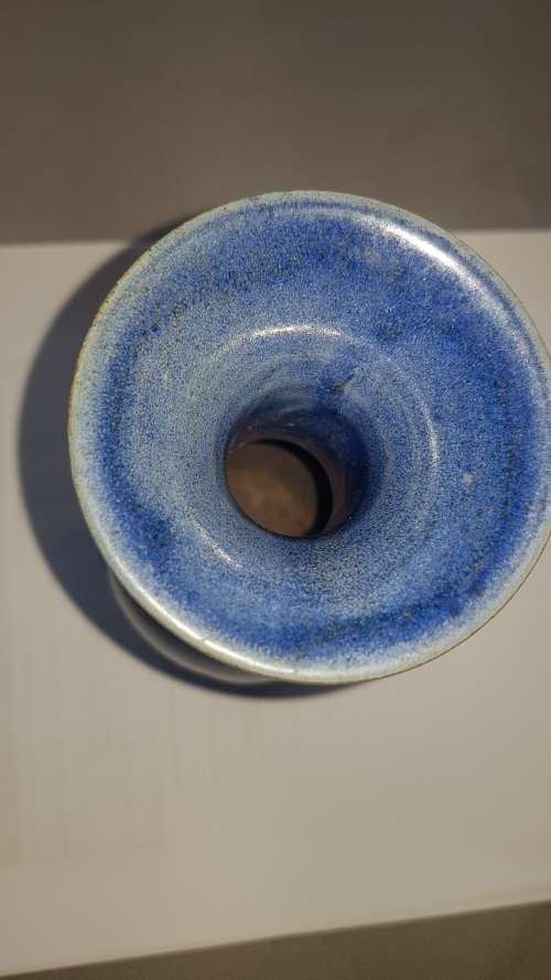 lapis lazuli glaze smart vase