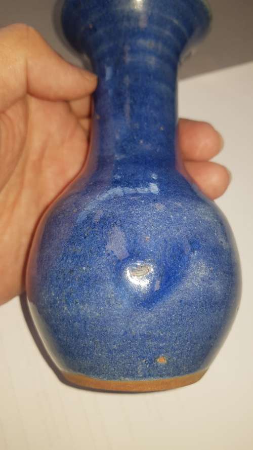 lapis lazuli glaze smart vase