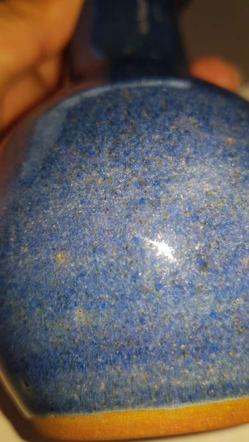 lapis lazuli glaze smart vase